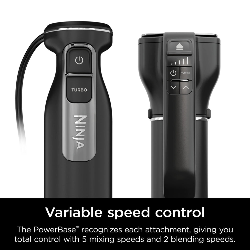Black Hand Blender and Hand Mixer Combo with Whisk and Beaters R527