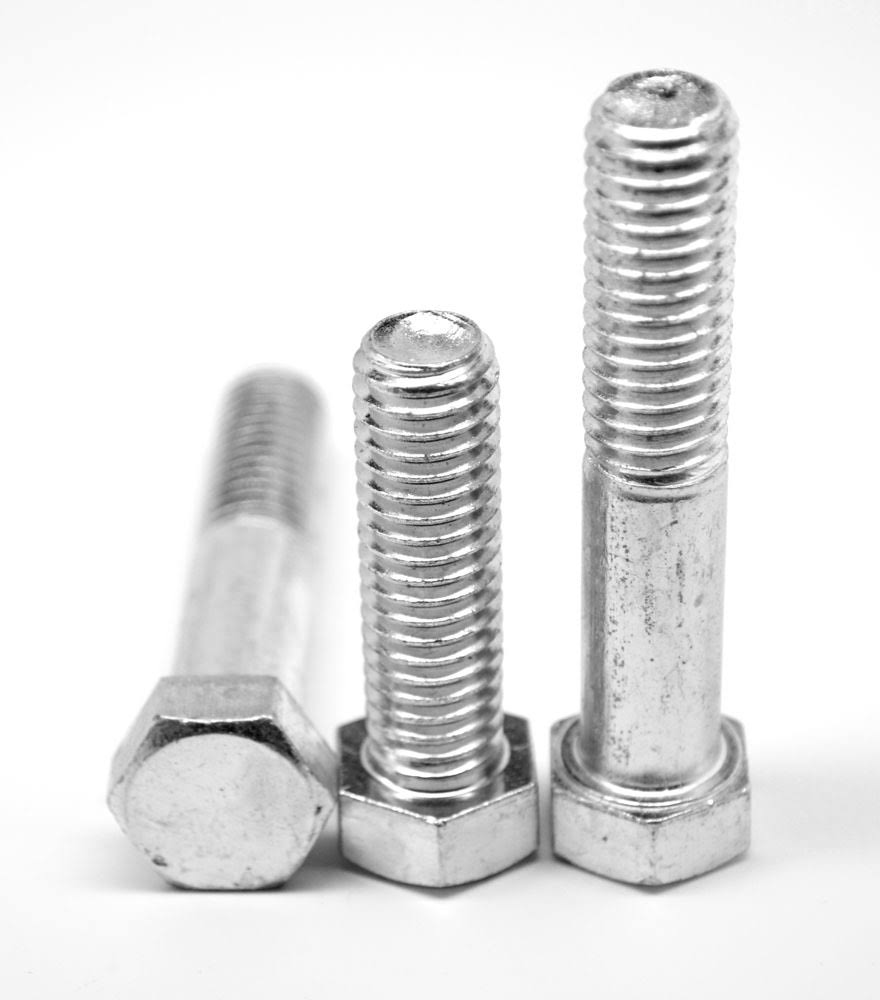 22 x 5 x 22 Grade 5 Coarse Thread Hex Cap Screw Zinc Plated Medium Carbon Steel A733