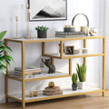 Gold-White 3-Tier Console Table X2147