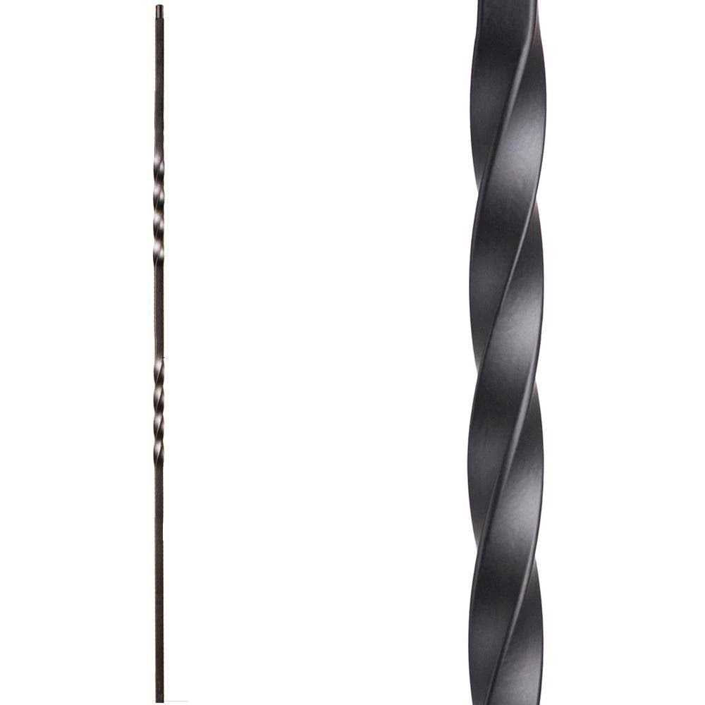 44 in. x 0.5 Double Twist Wrought Iron Baluster F5322