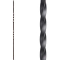 44 in. x 0.5 Double Twist Wrought Iron Baluster F5322