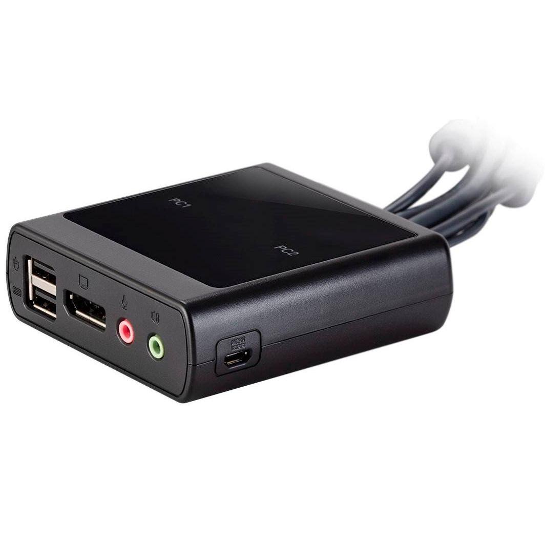 2-Port USB DisplayPort KVM Switch with Remote Port Selector G512