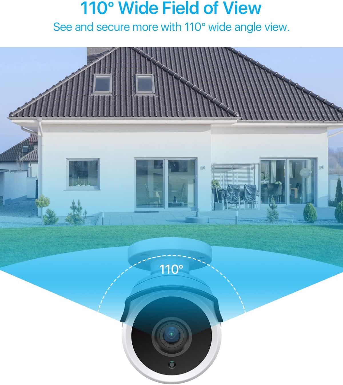 4PACK 1080P HD TVI Security Cameras 120ft Night Vision Waterproof Camera S77273