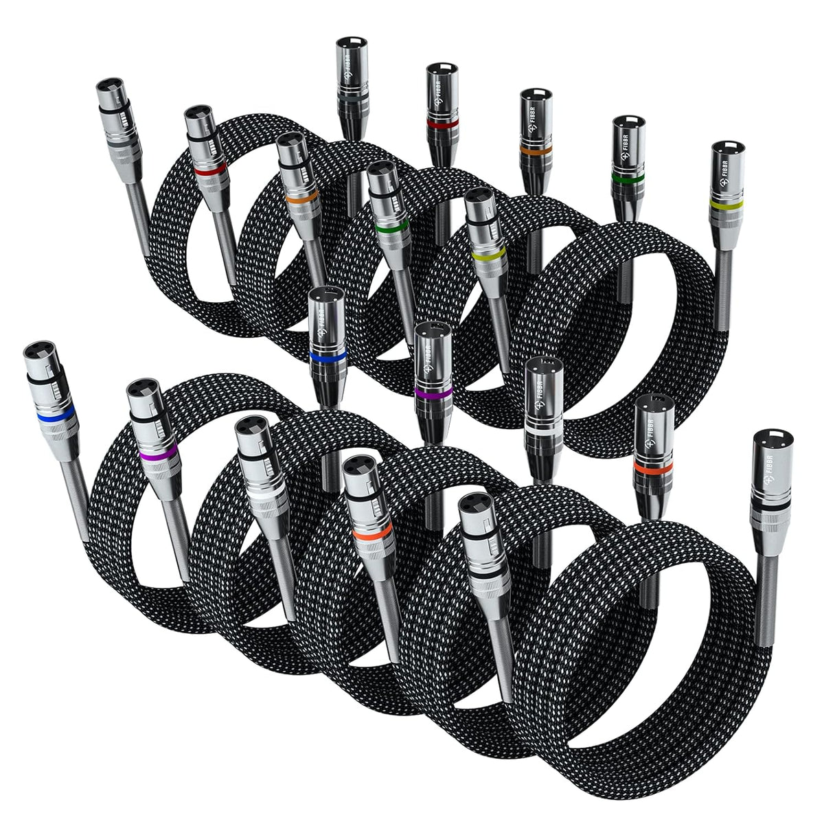 100ft Nylon Braided XLR Male to Female Microphone Cable Z5497