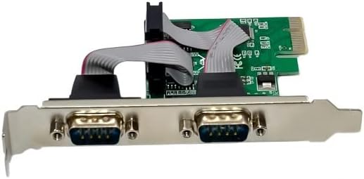 PCI-E 2-Port Dual DB9 Serial RS232 PCIe Adapter Card H298