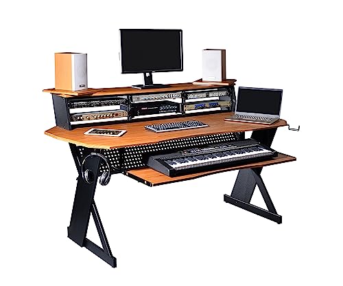 Cherry Music Studio Desk Workstation with 3 x 4U Rack O53958