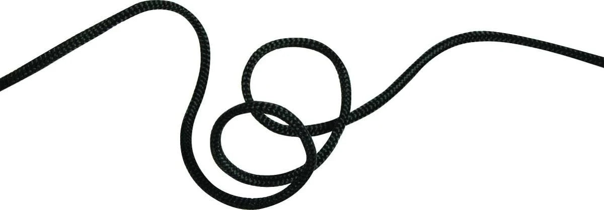 Black 6mm Cord x 60m Q4922