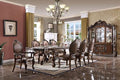 9pc Formal Dining Table Set with 6 Side Chairs and 2 Arm Chairs Z128