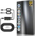 Digital TV Antenna 400 Miles Range Indoor Outdoor 4K 1080P HD with Amplifier Signal Booster E2865