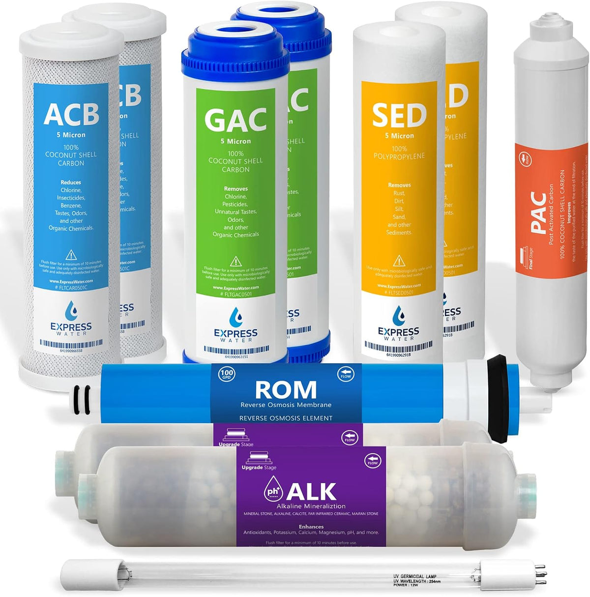 1 Year Reverse Osmosis System Set 11 Filters White X522113