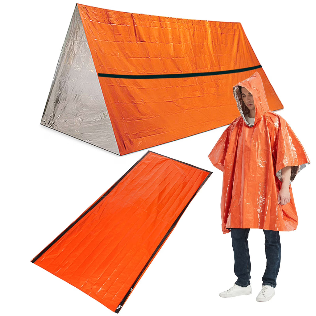 Outdoor Waterproof Thermal Raincoat Poncho X1941