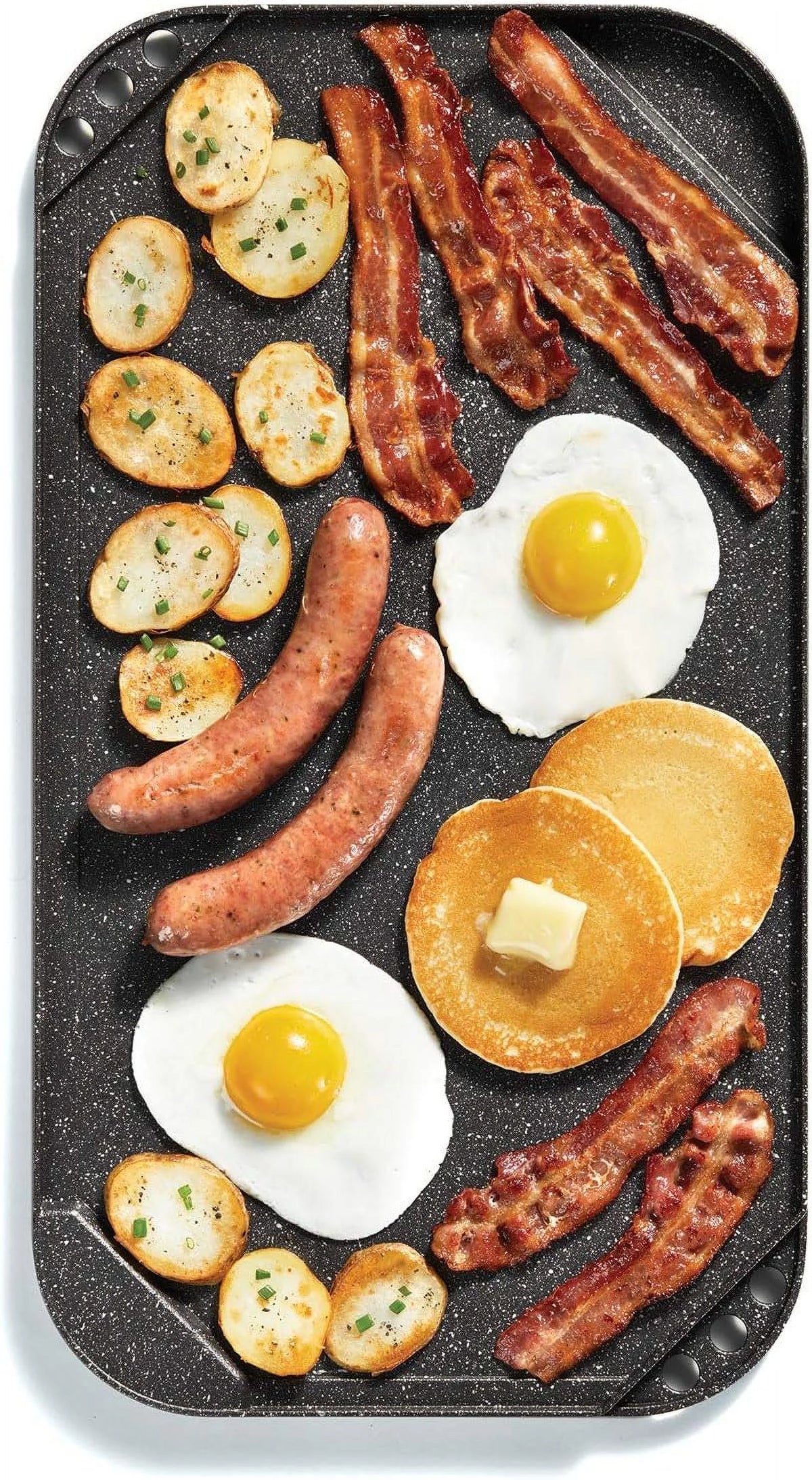 Black Reversible Grill/Griddle X18015