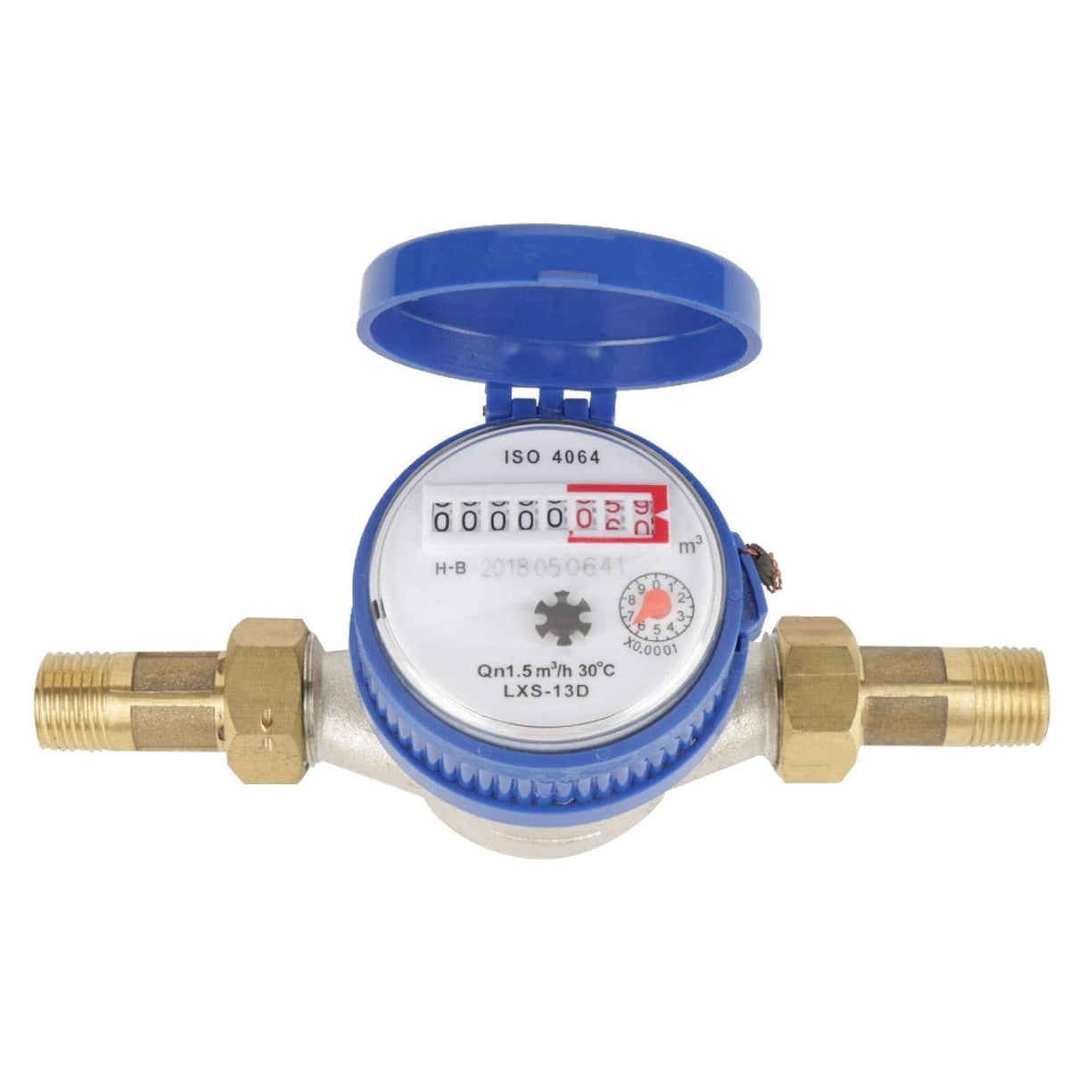 1/2 Inch Plastic Water Flow Meter Pack of 2 H9472