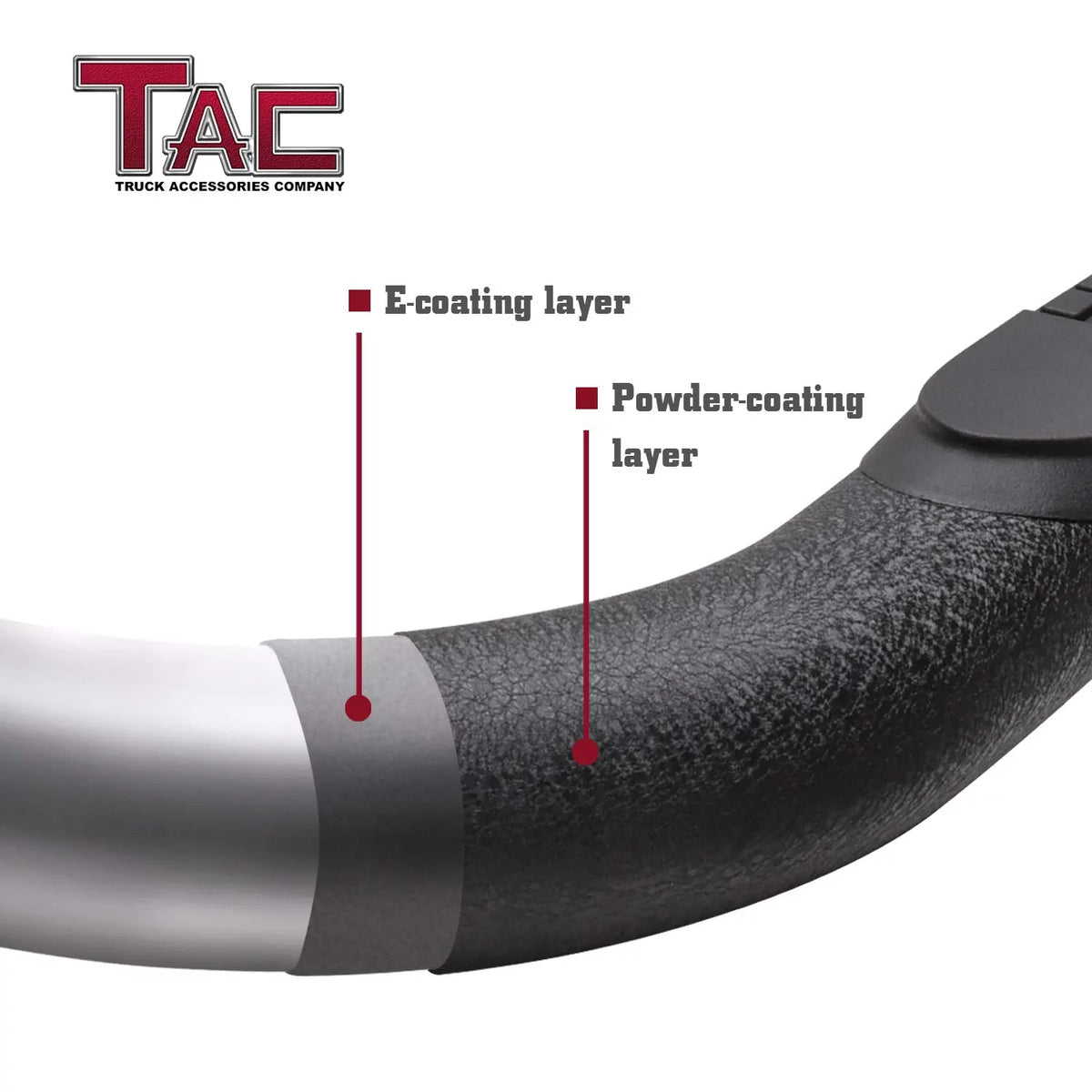 Texture Black Side Steps Nerf Bars Running Boards I886