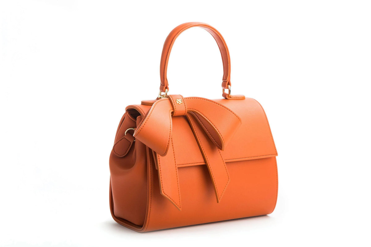 Orange Vegan Leather Bag J6072