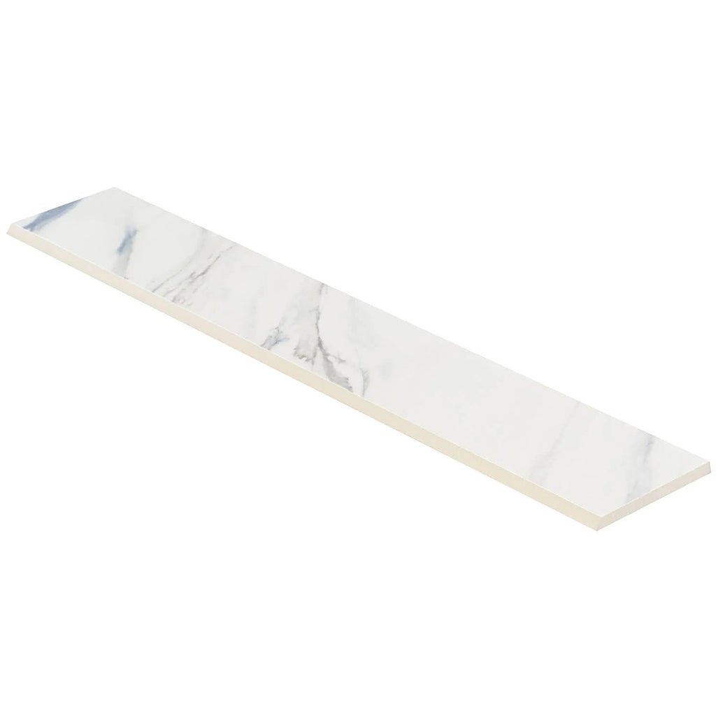 Calacatta Cobalt 3 in. x 24 in. Matte Porcelain Bullnose Tile E7790