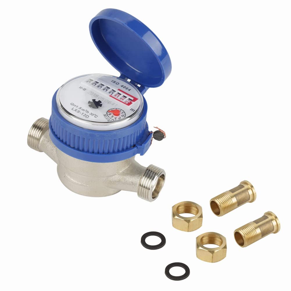 1/2 Inch Plastic Water Flow Meter Pack of 2 H9472