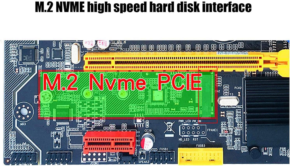 Gaming Motherboard with Indicator Light, DDR3 Memory, Support M.2 Hard Drives H610735