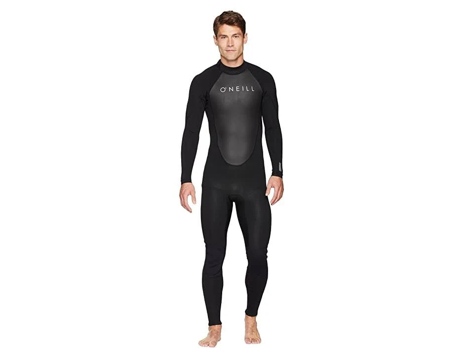 Black 3/2mm Back Zip Full Wetsuit H9806