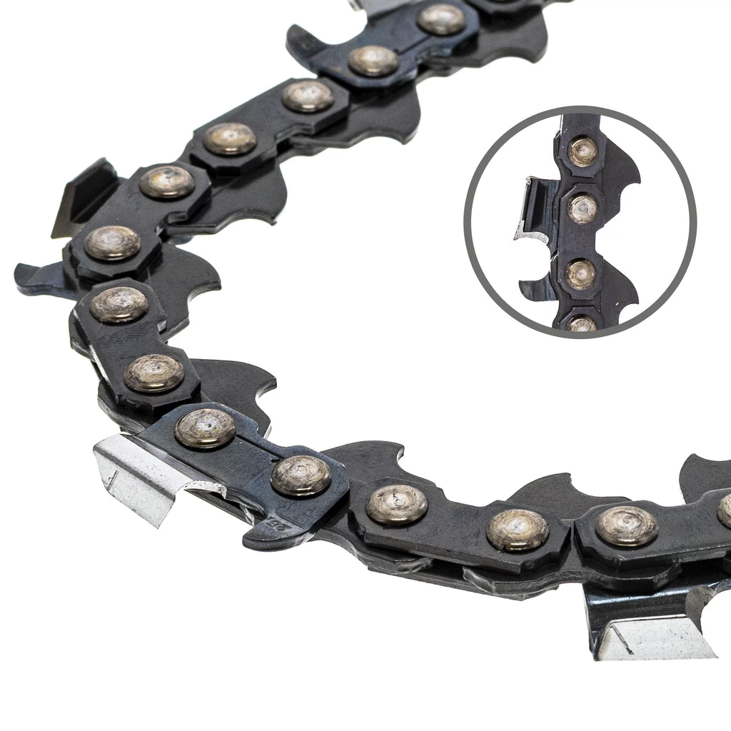 14 inch .050 3/8 52DL Full Chisel Chainsaw Chain 2 Pack W75843
