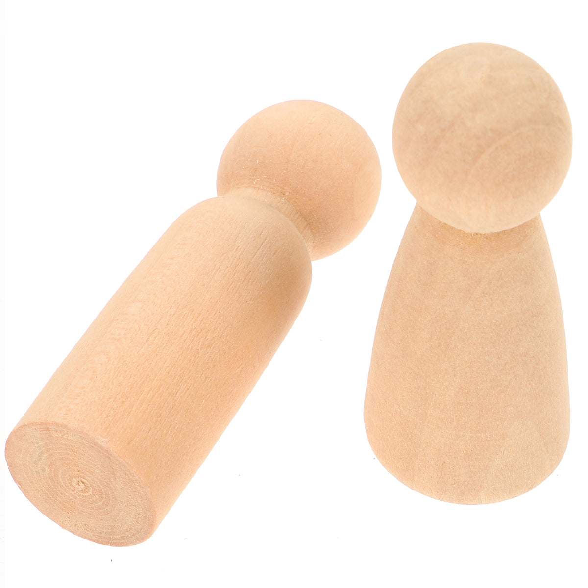 Natural Unpainted Wood Dad Peg Doll X285