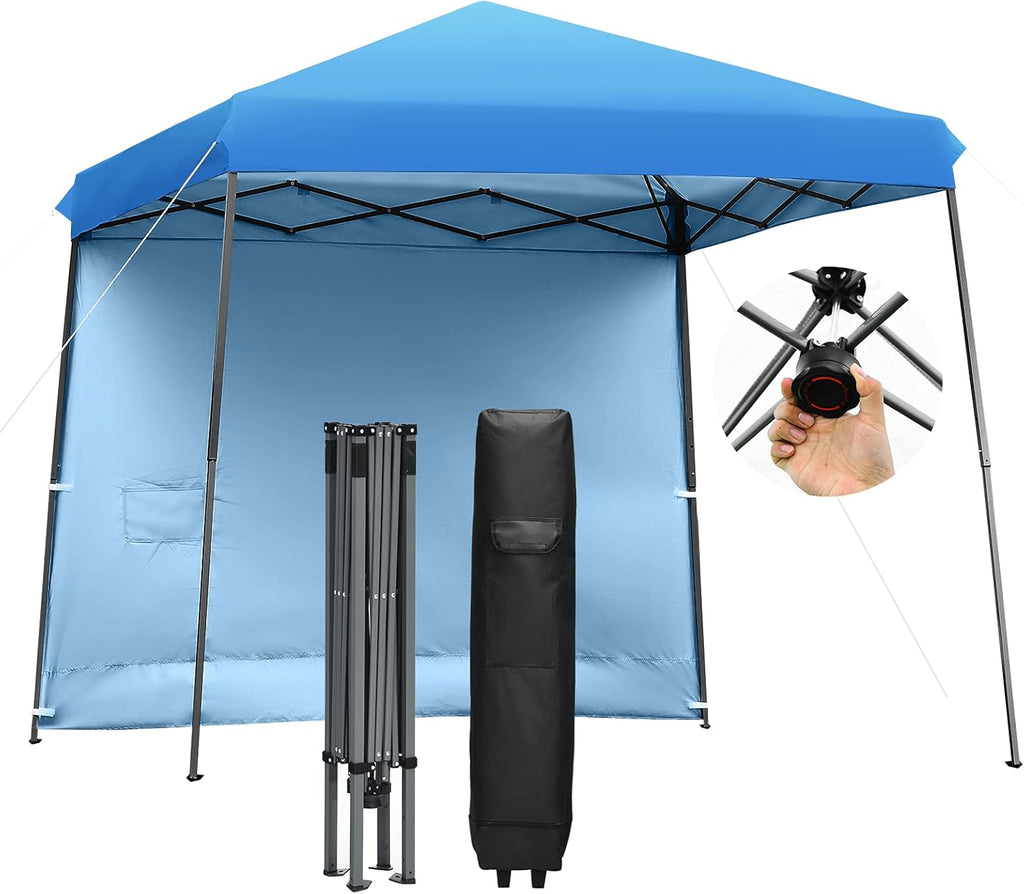 10x10 ft Pop up Canopy Tent with Detachable Side Wall L43555