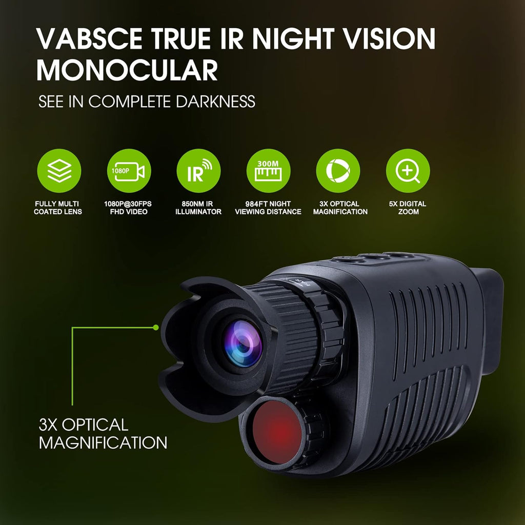 Digital Night Vision Monocular with 32 GB Micro SD Card Z73345