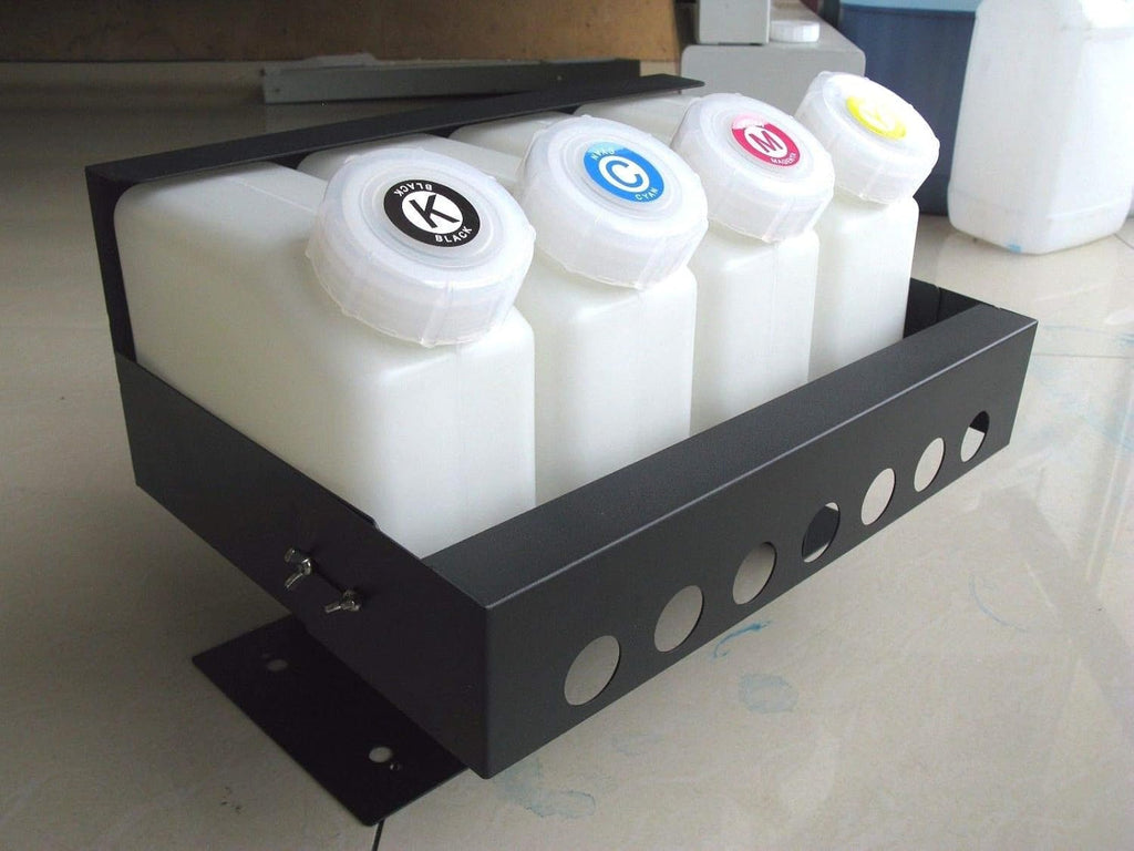 4 Bottles 8 Cartridges Inkjet Printer Ink System V90047