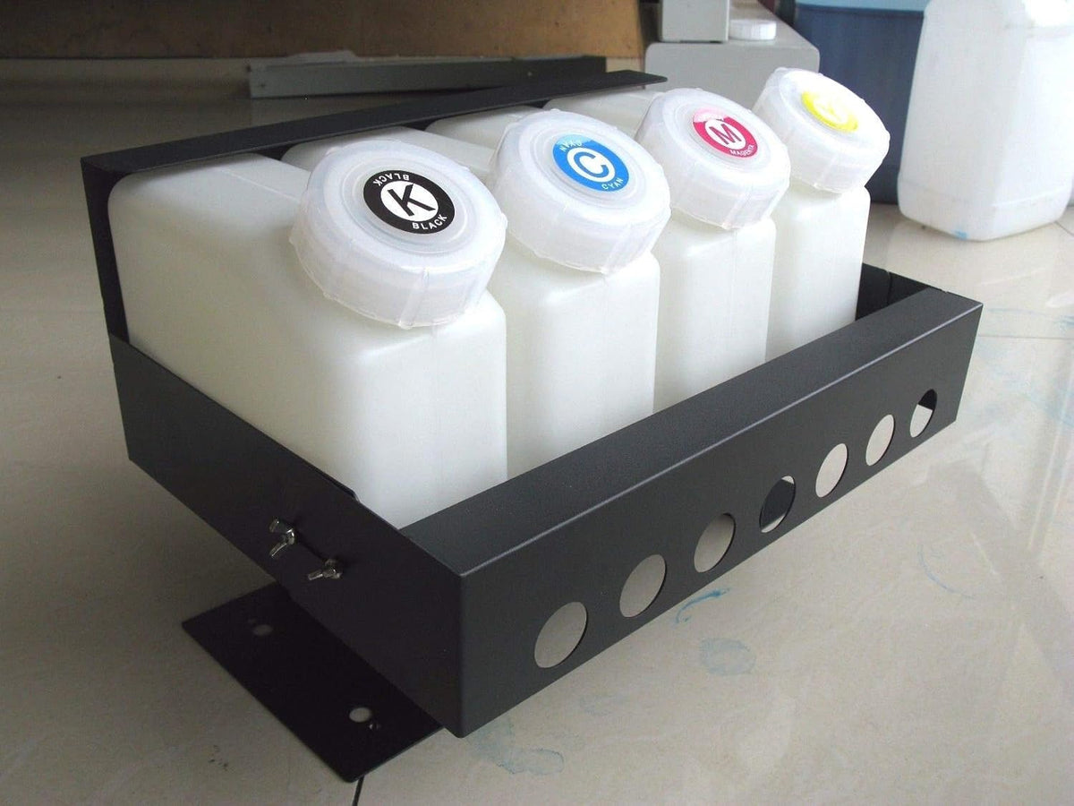 4 Bottles 8 Cartridges Inkjet Printer Ink System V90047
