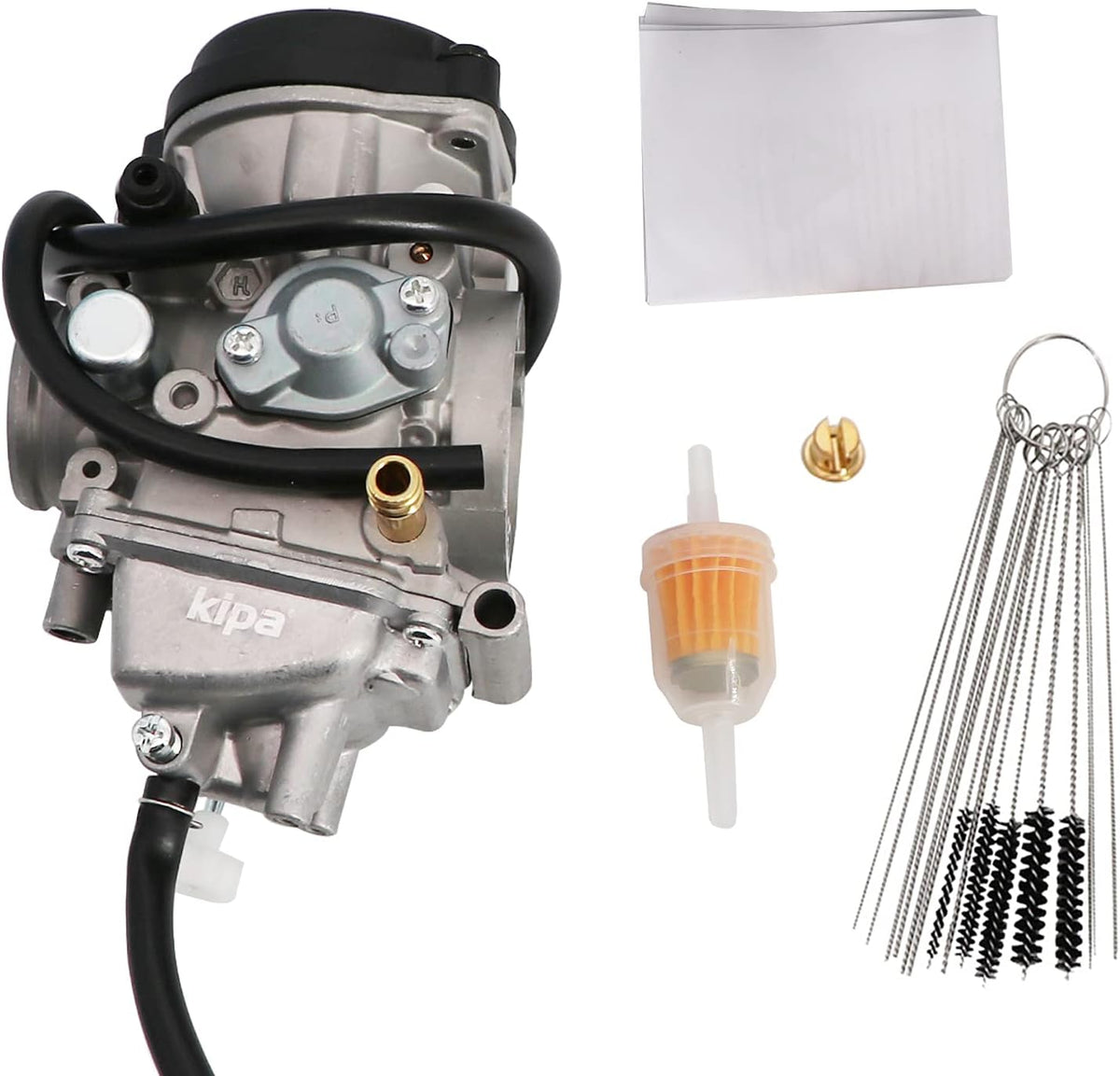 Carburetor Fuel Filter Carbon Dirt Jet Cleaner Tool Kit H2743