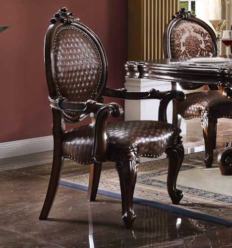 9pc Formal Dining Table Set with 6 Side Chairs and 2 Arm Chairs Z128