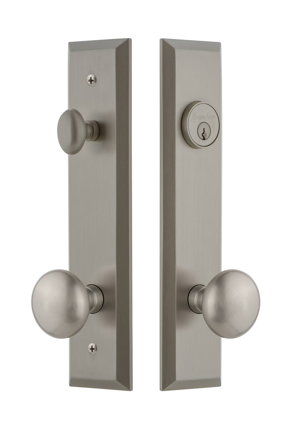 Complete Entry Set with Knob in Satin Nickel N3825