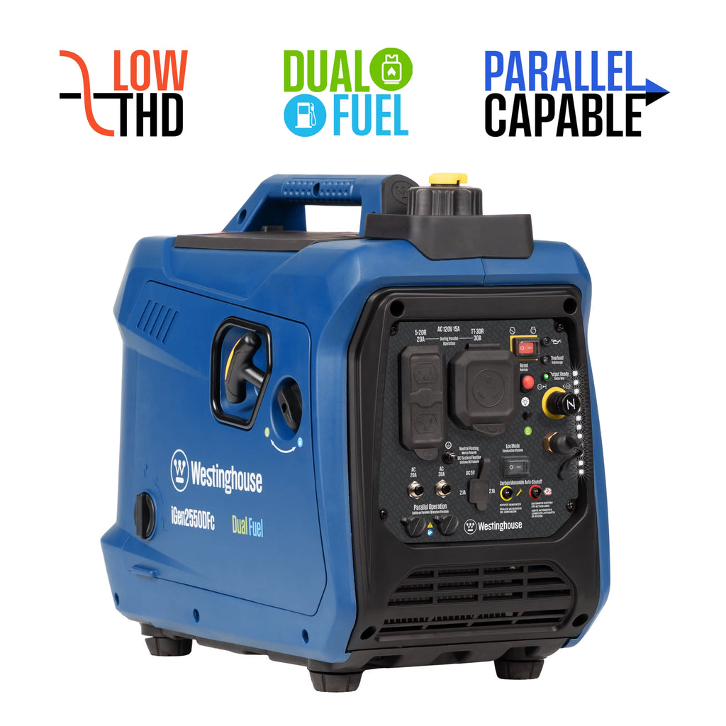 2550 Peak Watt Dual Fuel Portable Inverter Generator U763
