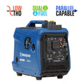 2550 Peak Watt Dual Fuel Portable Inverter Generator U763