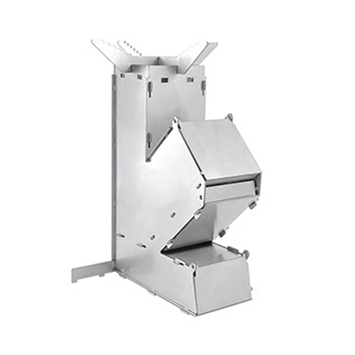 Portable Stainless Steel Wood Burning Rocket Stove F46034