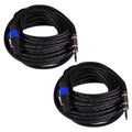 Pair of 50 Foot 12 Gauge Speakon to 1/4 inch Speaker Cables U467350