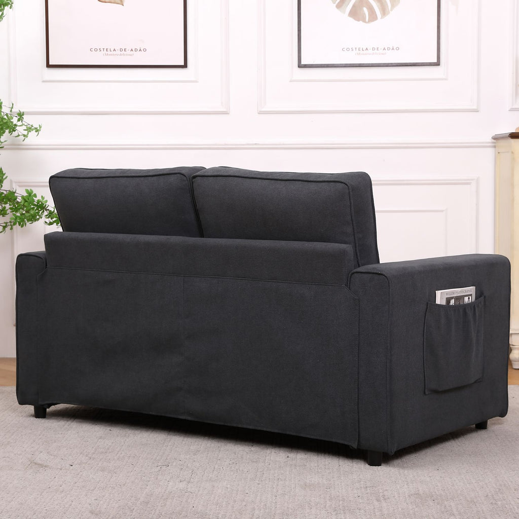 Fabric Sleeper Sofa 3-in-1 Pull Out Bed Folding Sofa R558
