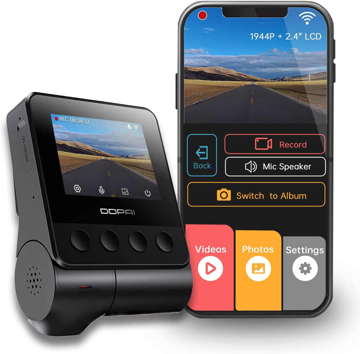 Car Dash Cam with Rear Cam Q773