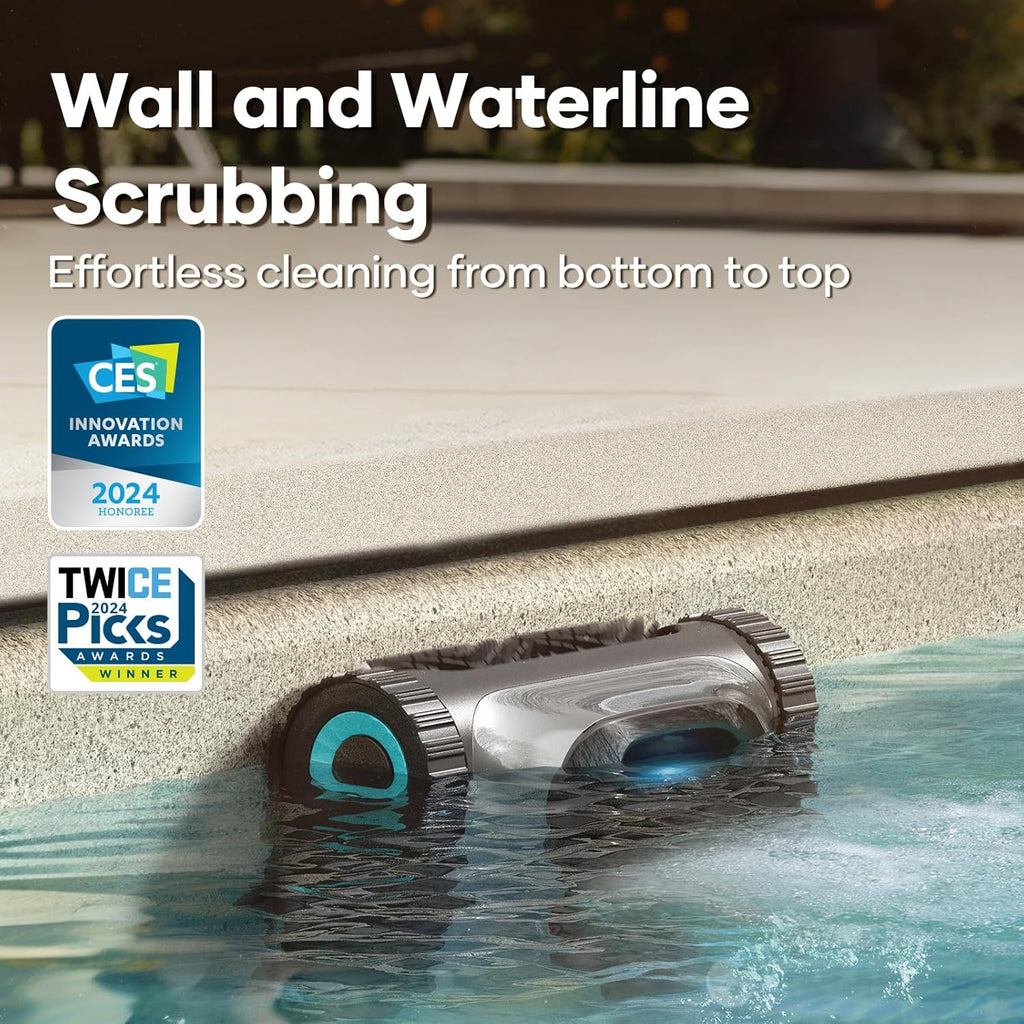 Robotic Pool Skimmer with Robotic Pool Cleaner W4826