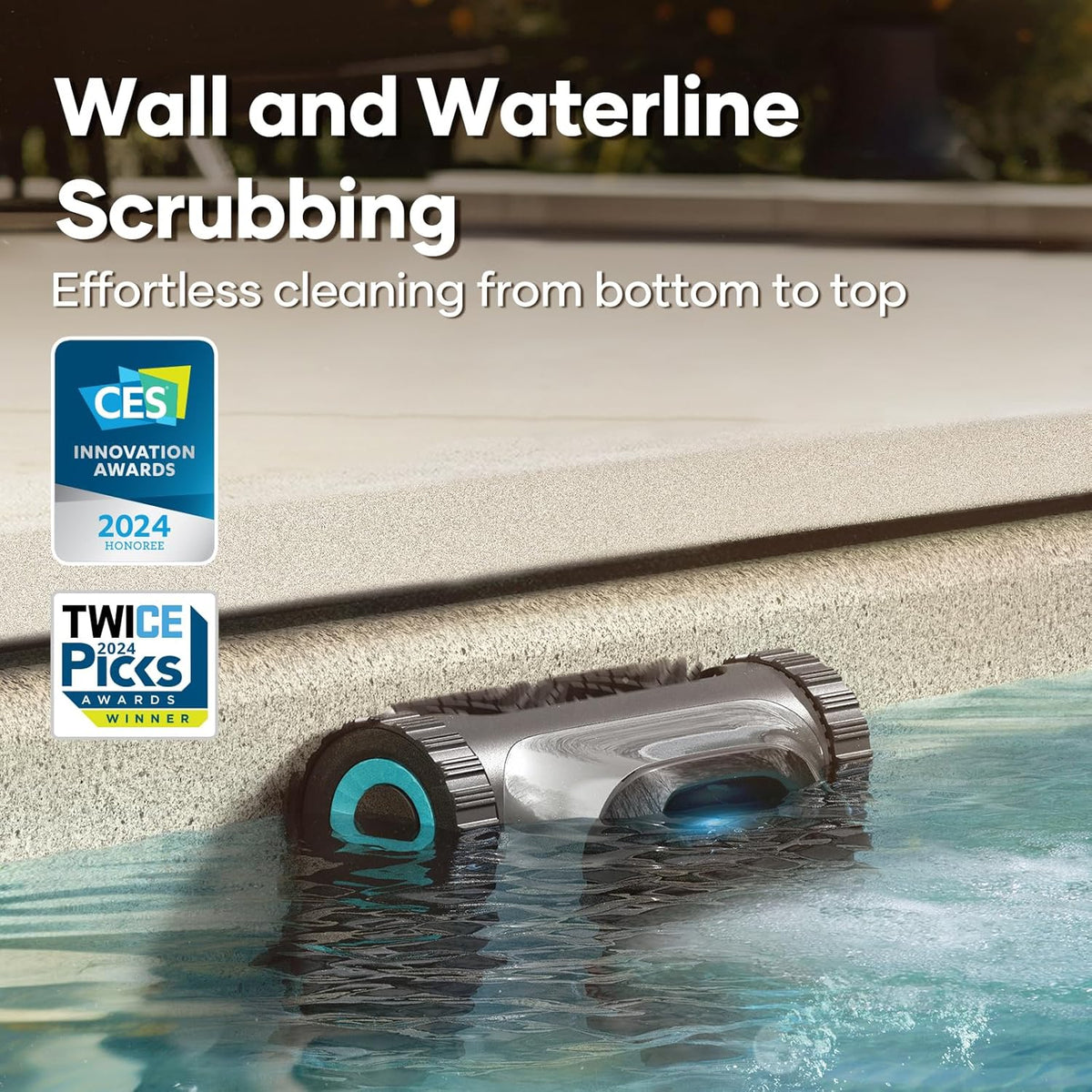Robotic Pool Skimmer with Robotic Pool Cleaner W4826
