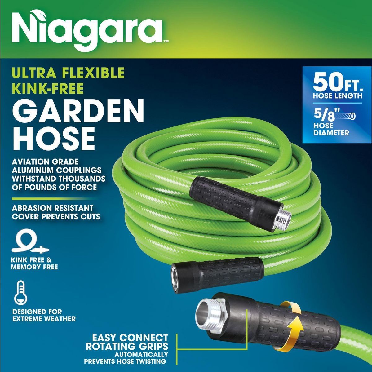 50 ft. x 5/8 in. Kink-Free Garden Hose D81302