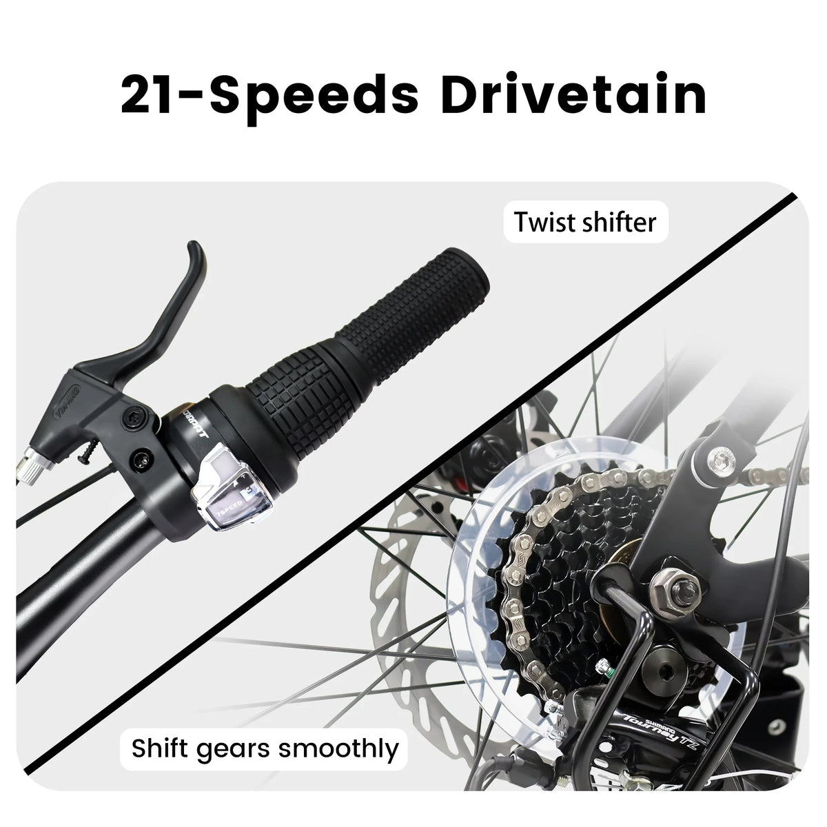 24 inch 21 Speeds High-Carbon Steel Frame Mountain Bike I612