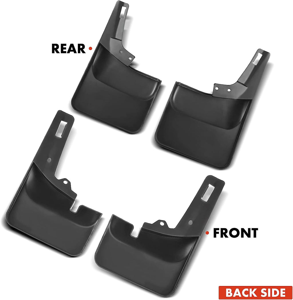 Set of 4 Mud Flaps with Hardware Kits for Pickup J267