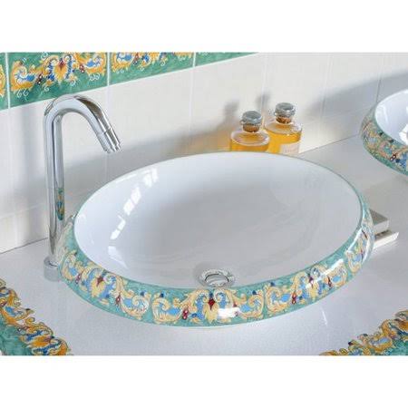 Ceramic Circular Vessel Bathroom Sink U304251