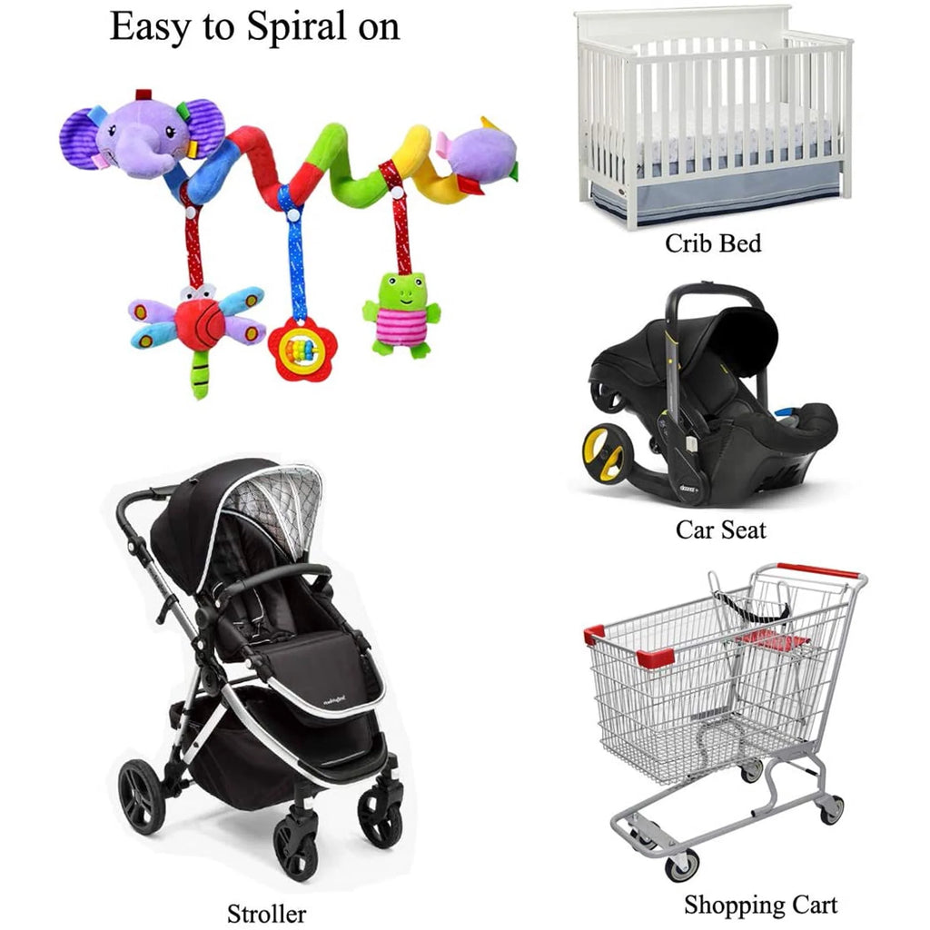 Baby Spiral Plush Toy for Car Seat Crib Stroller X7124
