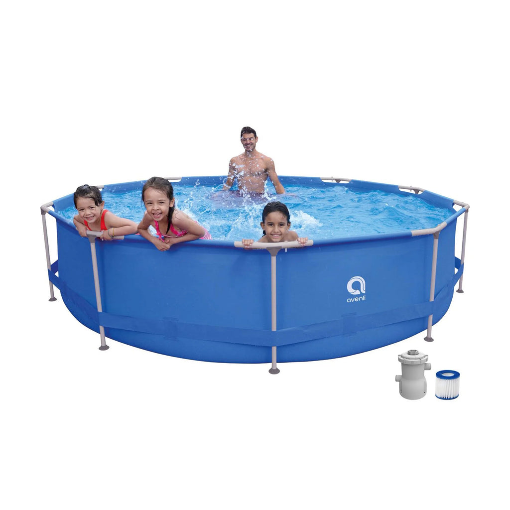 Round 12 Foot by 30 Inch Swimming Pool A40456
