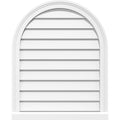 Round Top Surface Mount PVC Gable Vent with Brickmould X44299