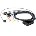 2-Port USB DisplayPort KVM Switch with Remote Port Selector G512