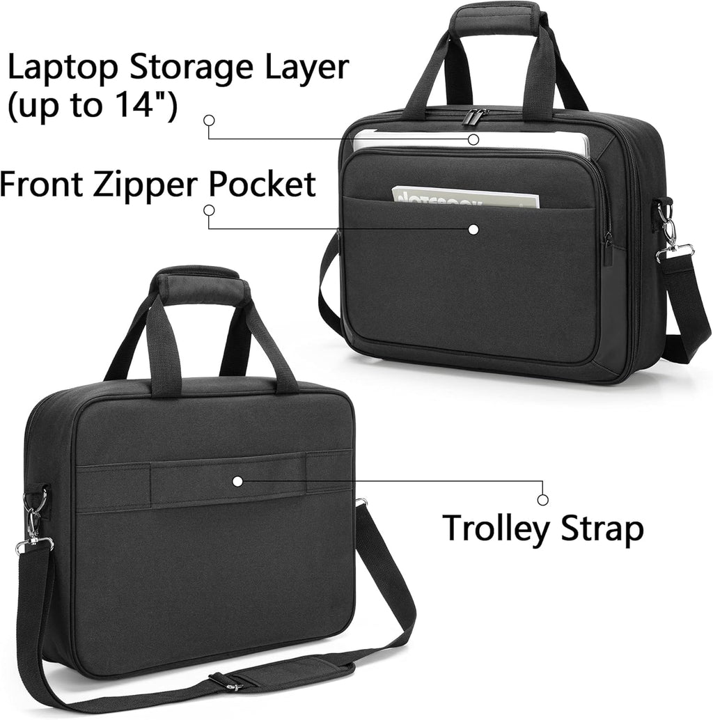 Portable Printer Carrying Case with Laptop Layer W3972