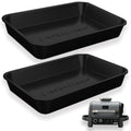 Set of Two Reusable Silicone Trays for Outdoor Grill R3346